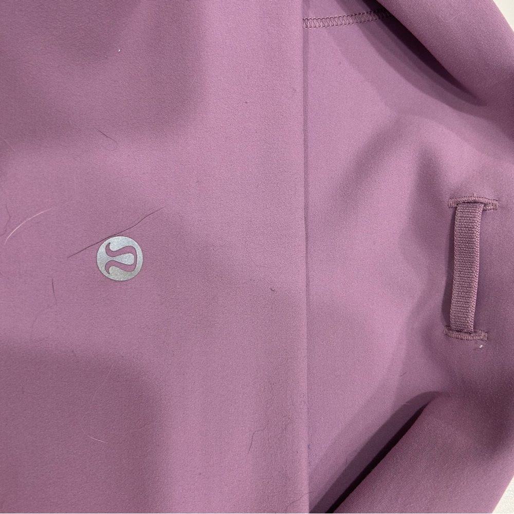 Lululemon Wunder Train High Rise Purple Bike Shorts High-Waisted Performance - Picture 3 of 4